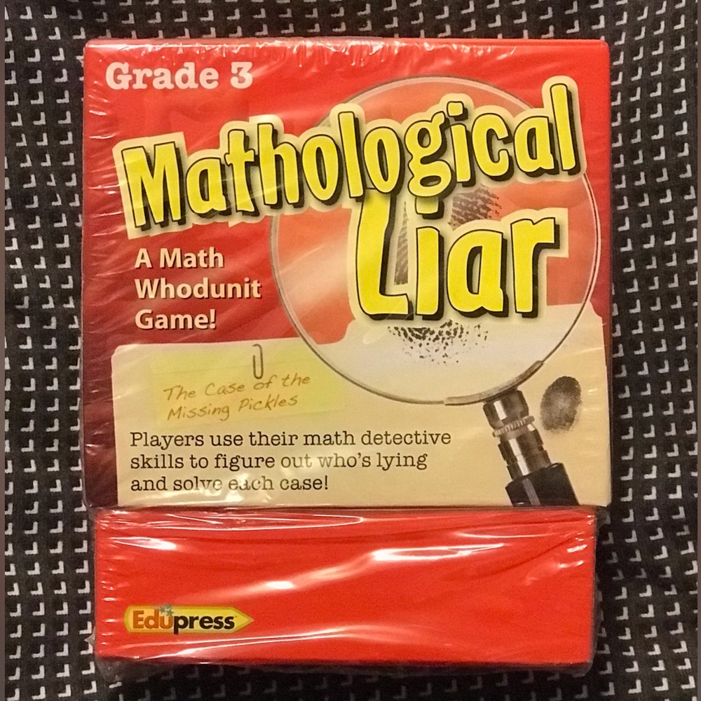 📓 Mathological Liar Grade 3 Game Math Centers Home School Summer Tutor Help
